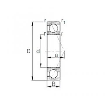 25 mm x 47 mm x 12 mm  CYSD 7005 Cojinetes De Bola De Contacto Angular