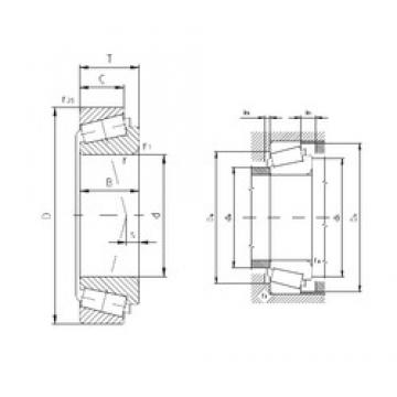 25,4 mm x 50,292 mm x 14,732 mm  ZVL K-L44643/K-L44610 Rodamientos De Rodillos Cónicos