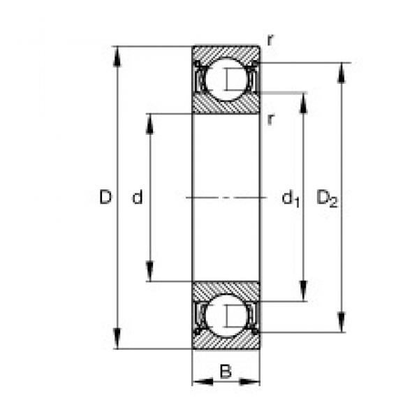 15 mm x 32 mm x 9 mm  FAG 6002-2Z Cojinetes de bolas profundas #3 image